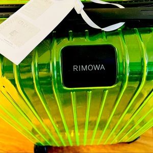 Rimowa limited edition neon like green cabin suitcase luggage. New with tags.